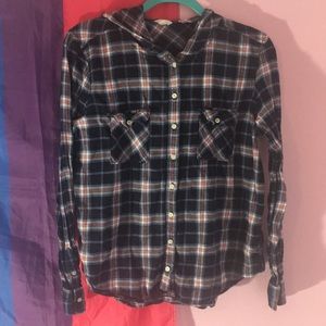 Aeropostale hooded button up XL